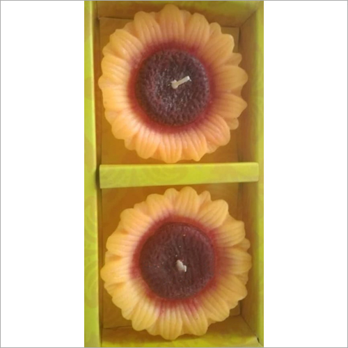 सूरजमुखी मोमबत्ती