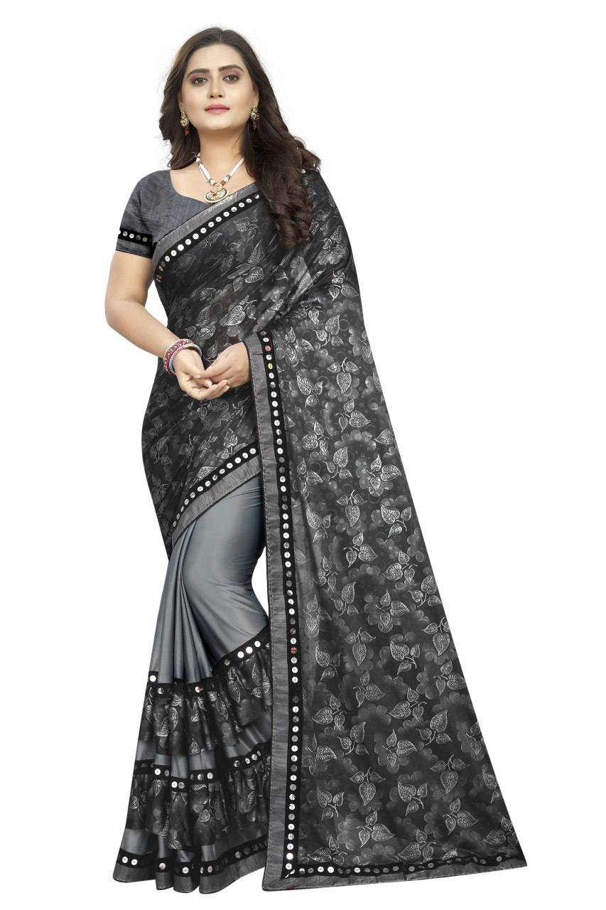 Banglori Heavy Saree With Tiki Work - Linen Fabric 6.3 Mtr Length , Resam Embroidery Design For Daily Wear, Elegant Printed Style