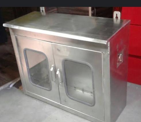 Silver Ss Fire Hose Box