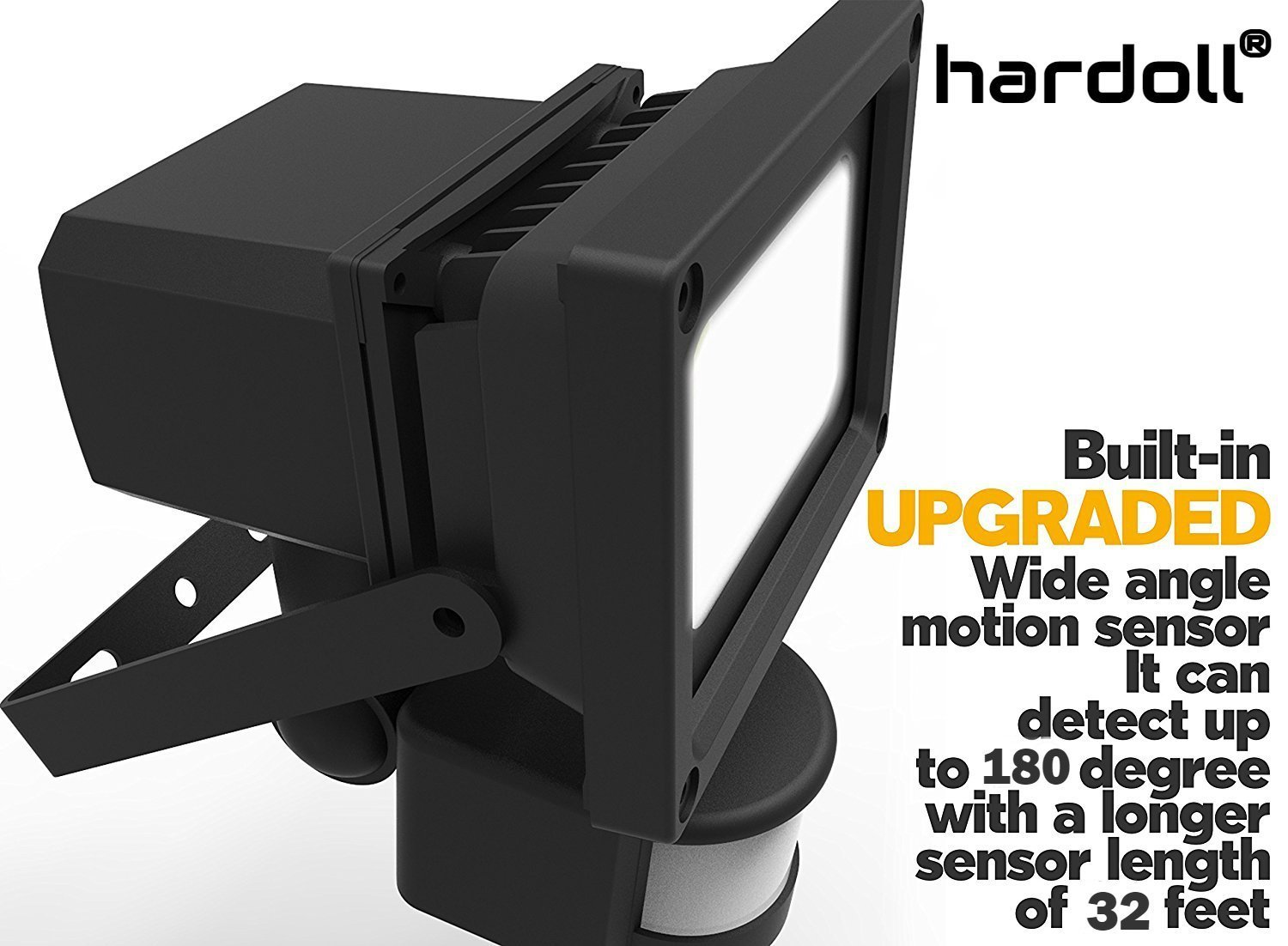 Abs Plastic 5w Cob Solar Led Motion Sensor Security Lamp