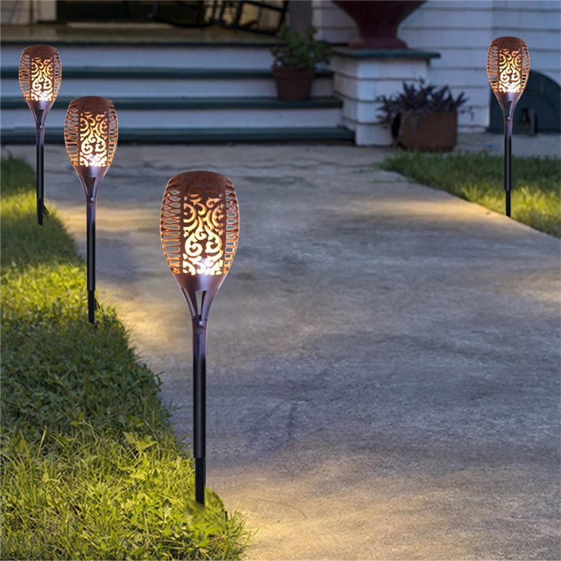 Abs Plastic Solar Flickering Flames Torch Light