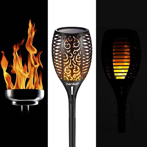 Abs Plastic Solar Flickering Flames Torch Light