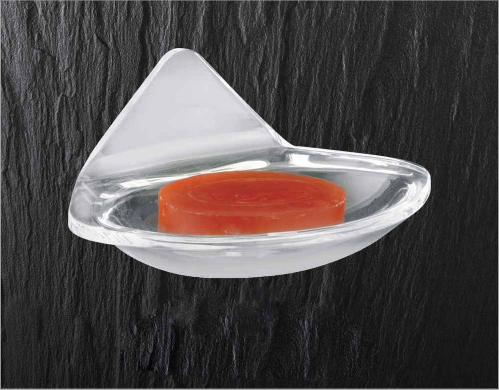 Acrylic Soap Dish - Stainless Steel 202 Grade, Polished Finish For Sleek Look And Durability