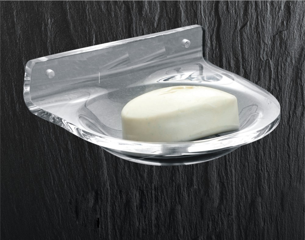 Acrylic Soap Dish - Stainless Steel 202 Grade, Polished Finish For Sleek Look And Durability