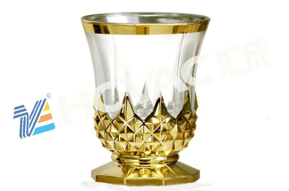 Silver Hcvac Glassware Glass Cup Golden Color Pvd Vacuum Coating Machine