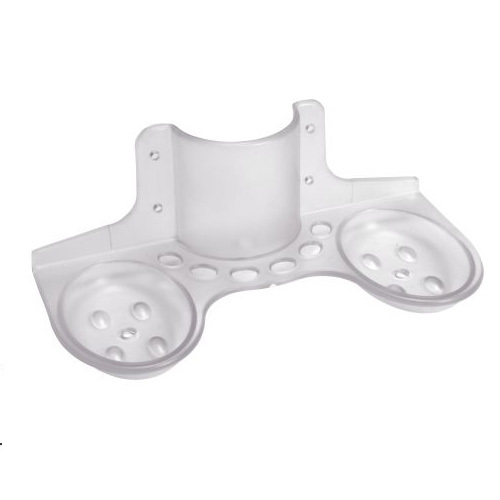 Square Soap Dish - Acrylic Plastic, 12 X 8 Cm , Clear Color, Wall-mounted, Smooth Finish, Durable & Lightweight Design, Polished Surface