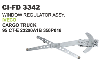 Window Regulator Assy Iveco Cargo Truck - Durable Steel, Vehicle Type: 4 Wheeler | Warranty Included, Ideal for Reliable Cargo Handling