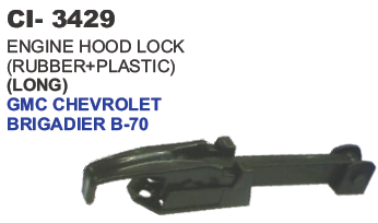Engine Hood Lock Plastic Long GMC, Chevrolet, Brigadier Truck - Durable Plastic Material, 4-Wheeler Compatibility | Warranty Included, Designed for Enhanced Vehicle Security