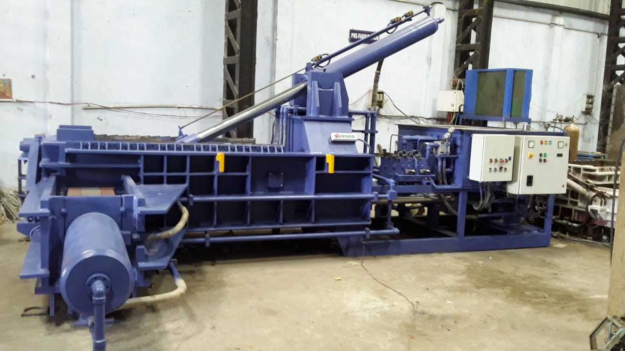 Metal Scrap Baler - 14-15 Kg, Blue | Plc Control, 12 Months Warranty, Automatic, 415 Volt