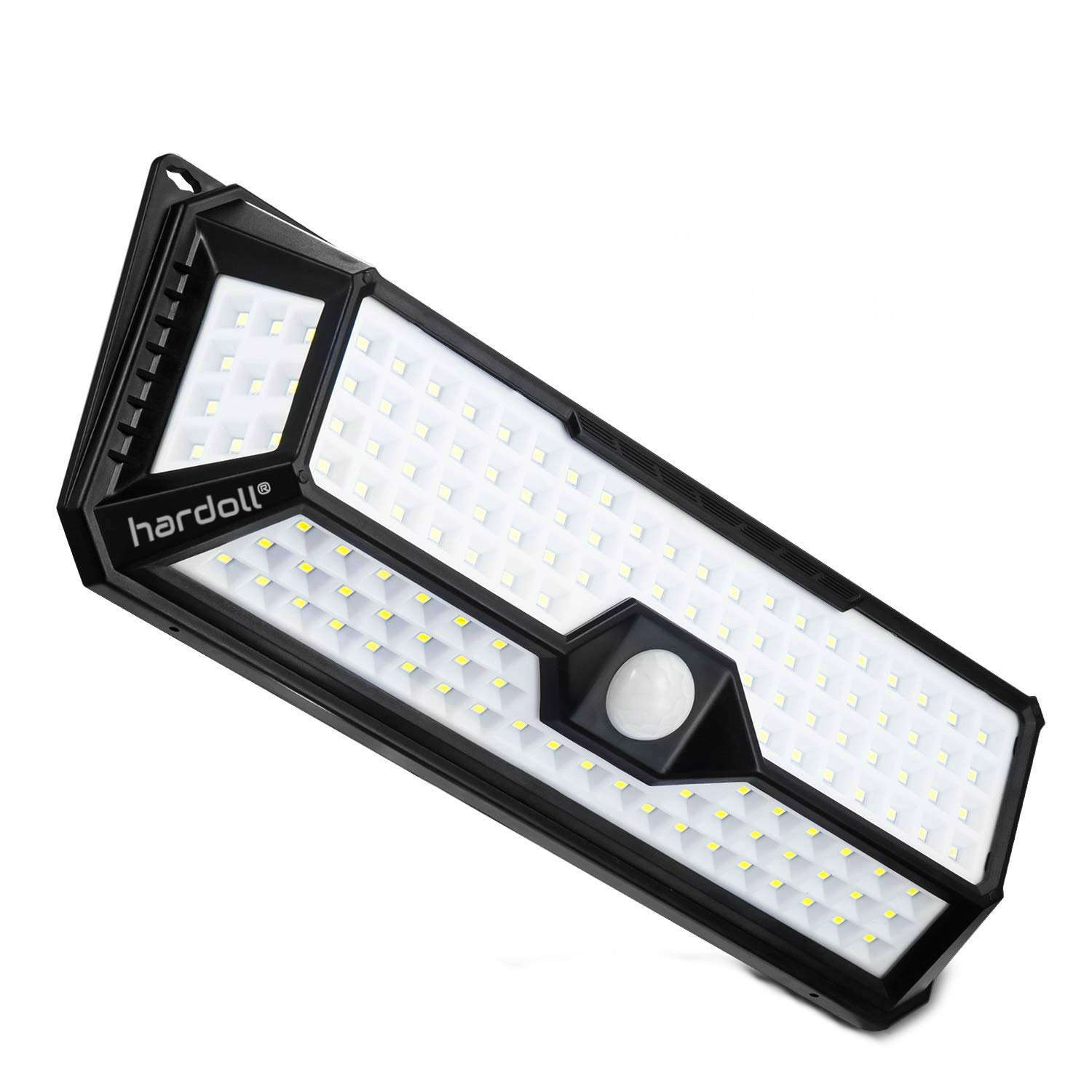 Black 136 Led Solar Motion Sensor Lamp