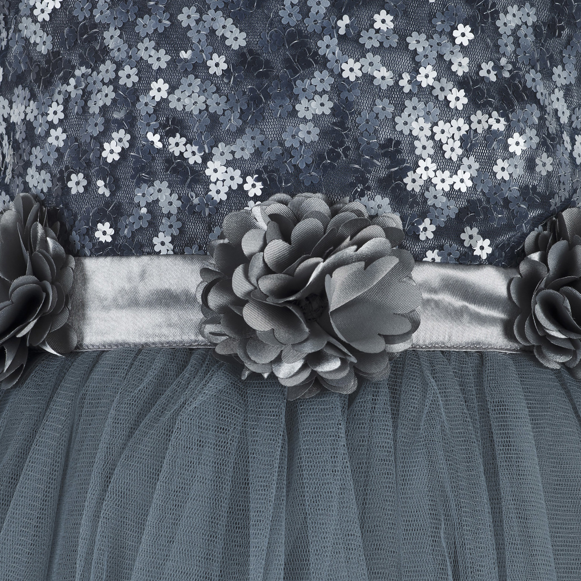 Kids Sequence Embellished Grey Party Wear Frock Age Group: 2-12 Years