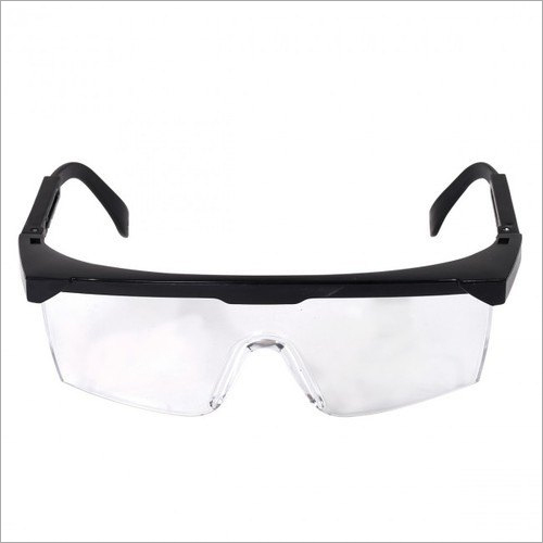 Safety Eyewear - Polycarbonate Material, Clear & Smoke Lenses , Black Frame Color with Hanging Cord & Soft Pouch for Personal & Commercial Use