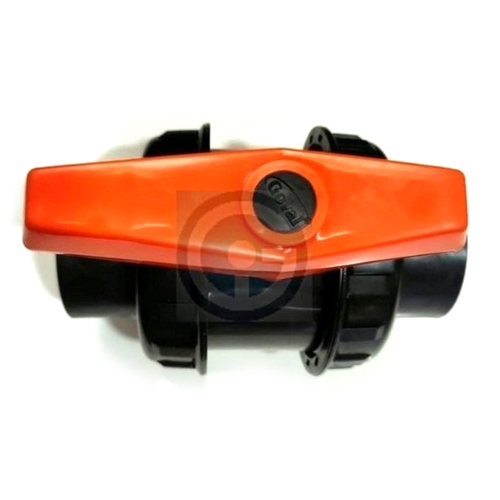 Orange And Black Hdpe Ball Valve