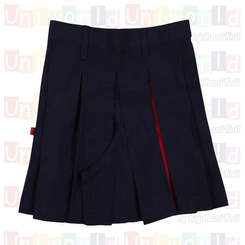 Cotton Uniform Navy Blue Skirt