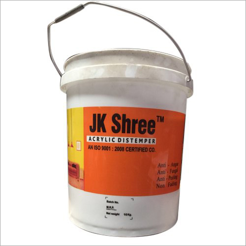 Acrylic Distemper - 10 Litre Bucket | 99% Purity, Water Soluble Liquid Formula