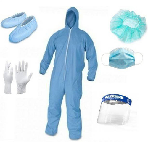 Medical Ppe Kit - Non Woven Pp, Standard Size, Unisex | Ideal For Laboratory And Industrial Use, Biodegradable, Disposable Protection Against Hazards