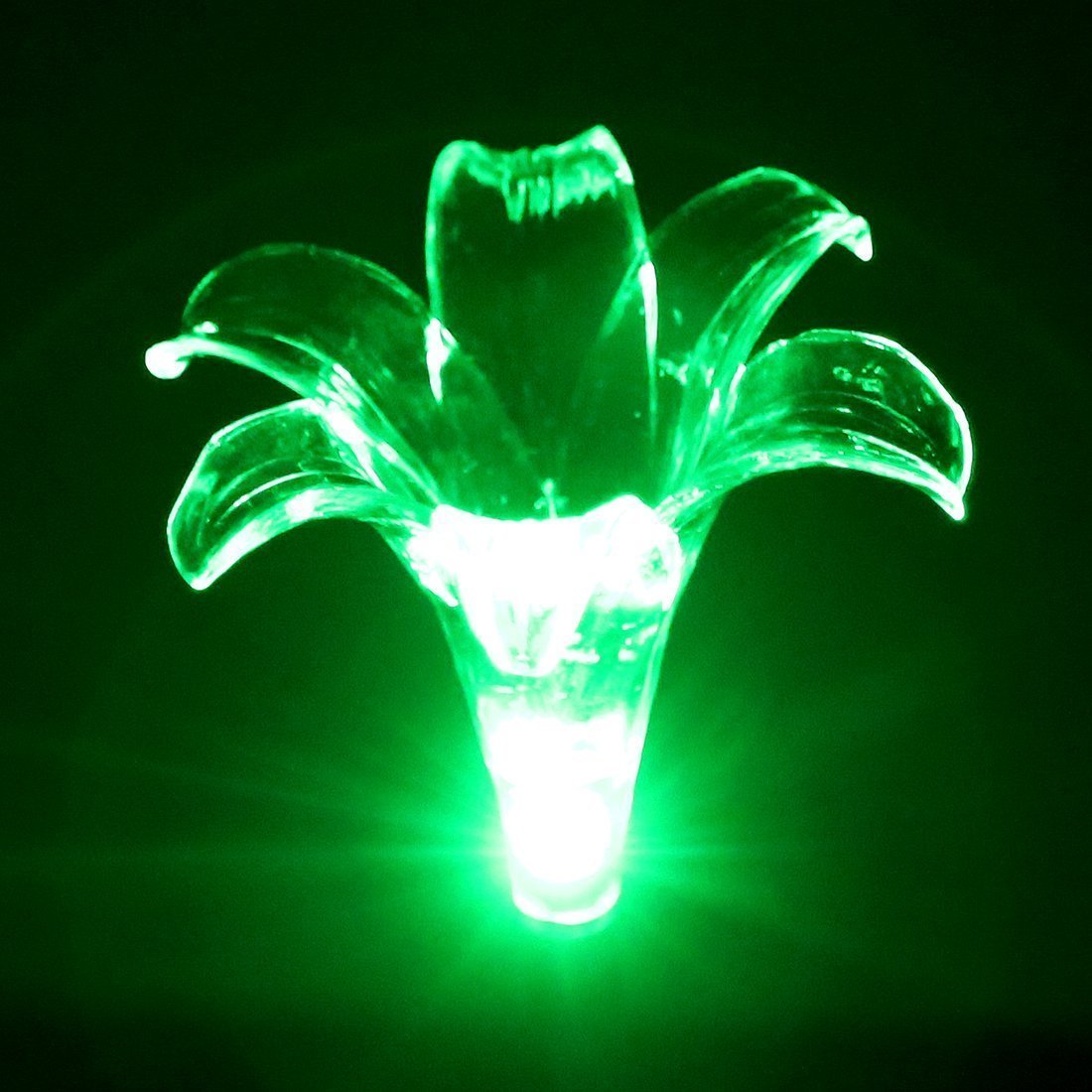 Solar Flower Decoration Stake Lights Height: 57 Centimeter (Cm)