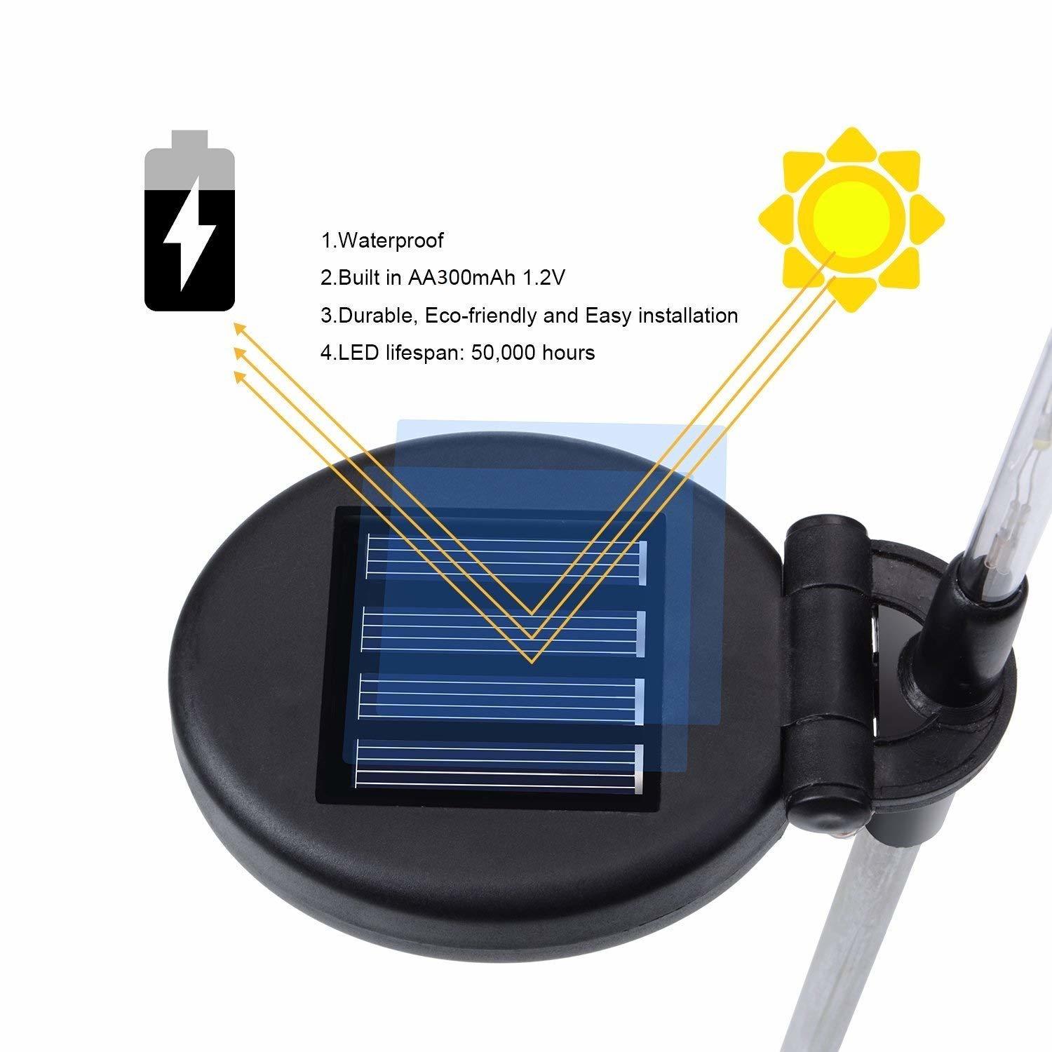 Solar Garden Decoration Stake Lights Height: 55 Centimeter (Cm)