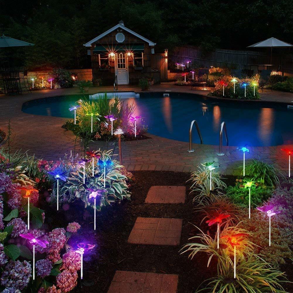Solar Garden Decoration Stake Lights Height: 55 Centimeter (Cm)