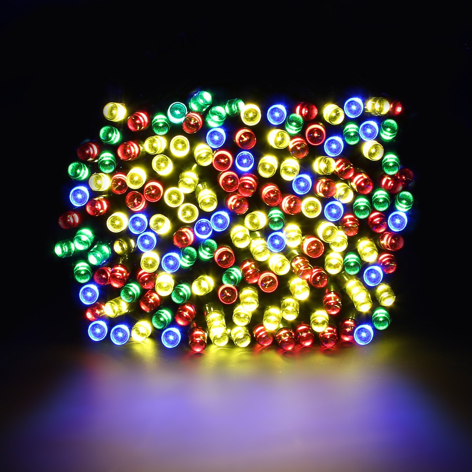 Abs Plastic 200 Led Solar Multi Color Decorative String Lights