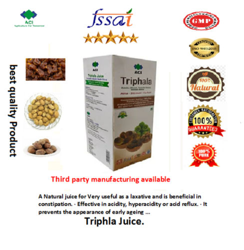 Aci Organic Triphala Herbal Juice Direction: Take 20-30 Ml Mixed With Water