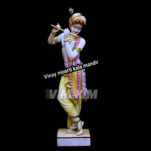 Carving Vietnam Marble Krishna Statue