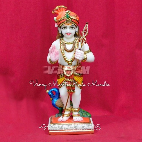 Carving Marble Murugan Swamy Statue