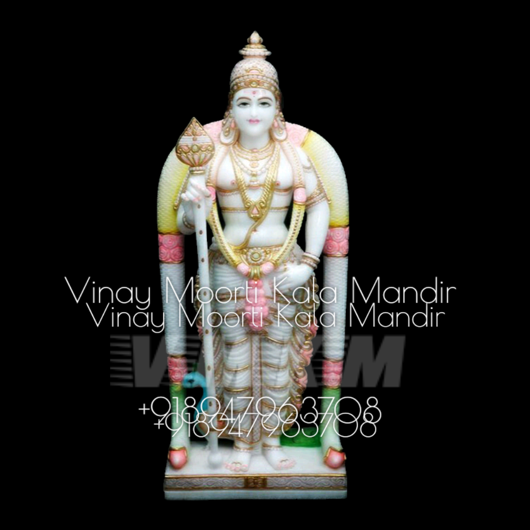 Carving Marble Murugan Swamy Statue