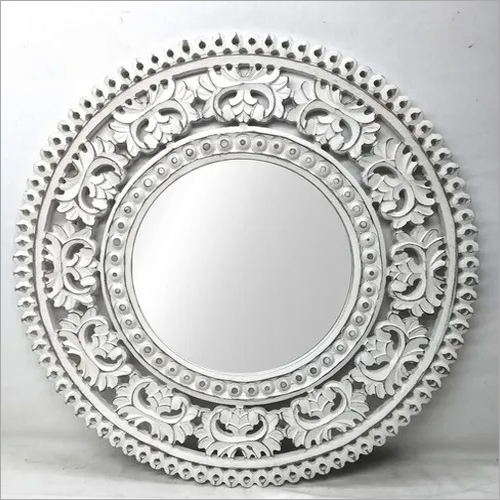 Wooden Mirror Frame - MDF Material, Elegant Hand-Finished Design | Ideal for Arts and Crafts, Gift-Giving, Home Decoration
