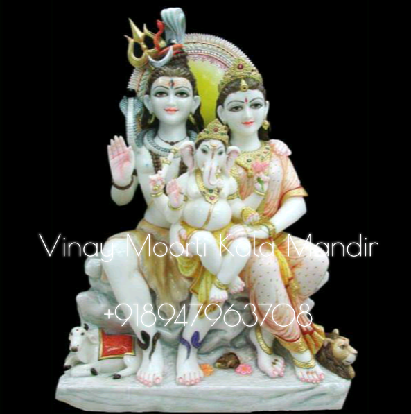 Marble Gauri Shankar Statue