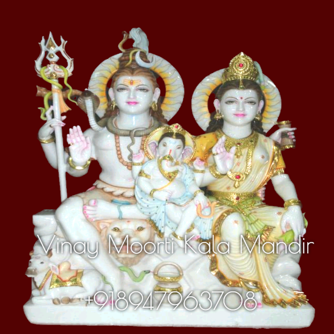 Marble Gauri Shankar Statue