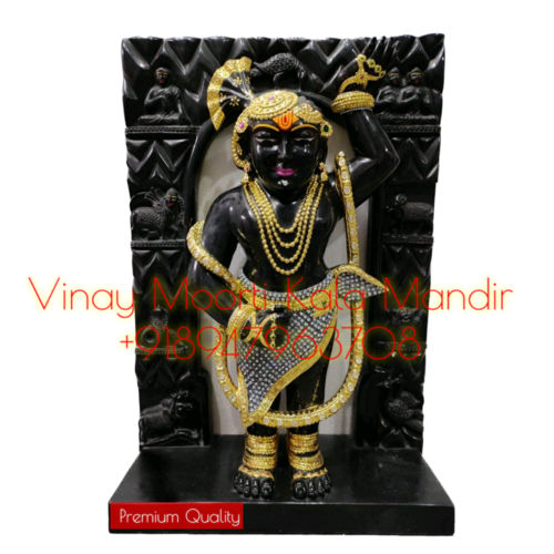 Carving Shrinathji Murti With Peethika