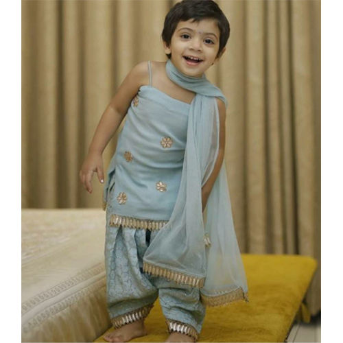 Grey Baby Girl Punjabi Suits at Best Price in Delhi M s Riwayat