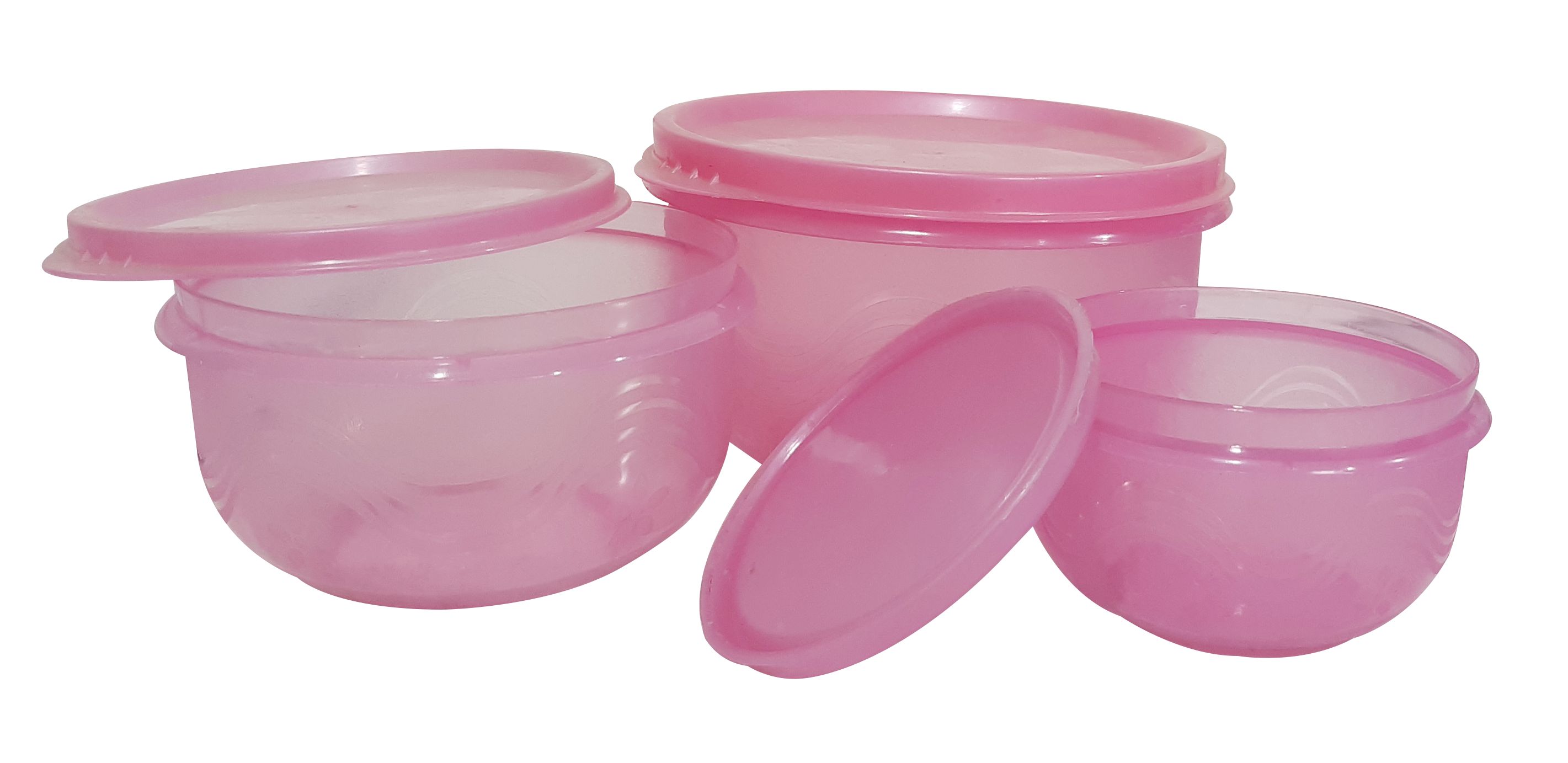 Atc 500 (Tp) Container (3 Pcs Set) - Polypropylene, 14.5x9.5x16.2 Cm, Green/purple/brown/blue | Eco-friendly, Leak Proof, Air Tight, Healthy Food Storage