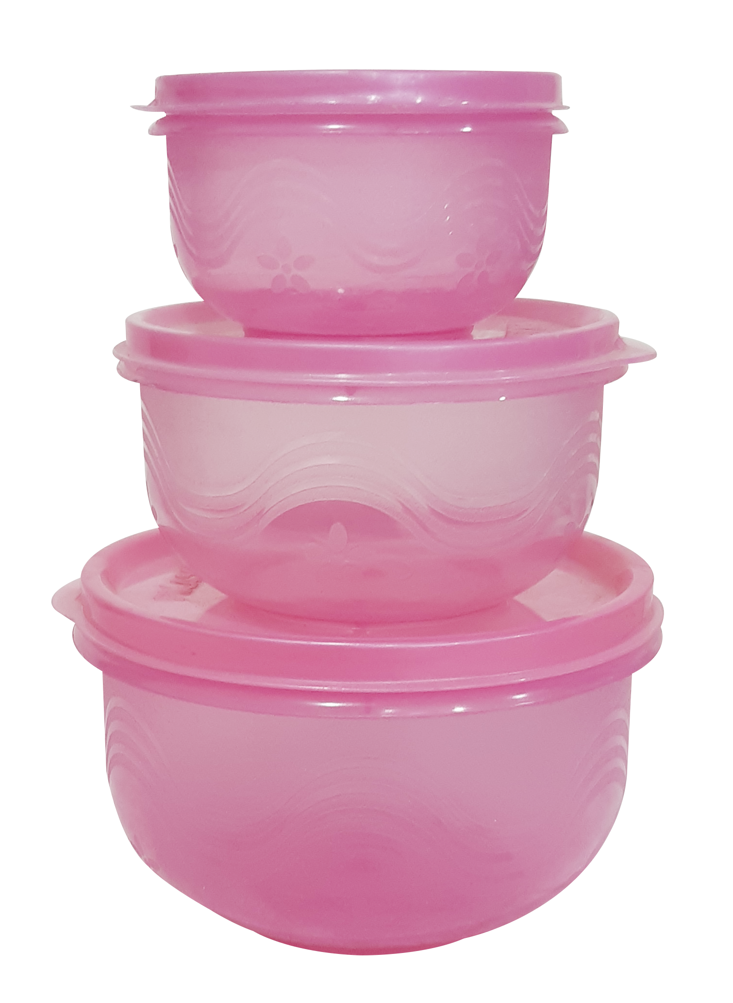 Atc 500 (Tp) Container (3 Pcs Set) - Polypropylene, 14.5x9.5x16.2 Cm, Green/purple/brown/blue | Eco-friendly, Leak Proof, Air Tight, Healthy Food Storage