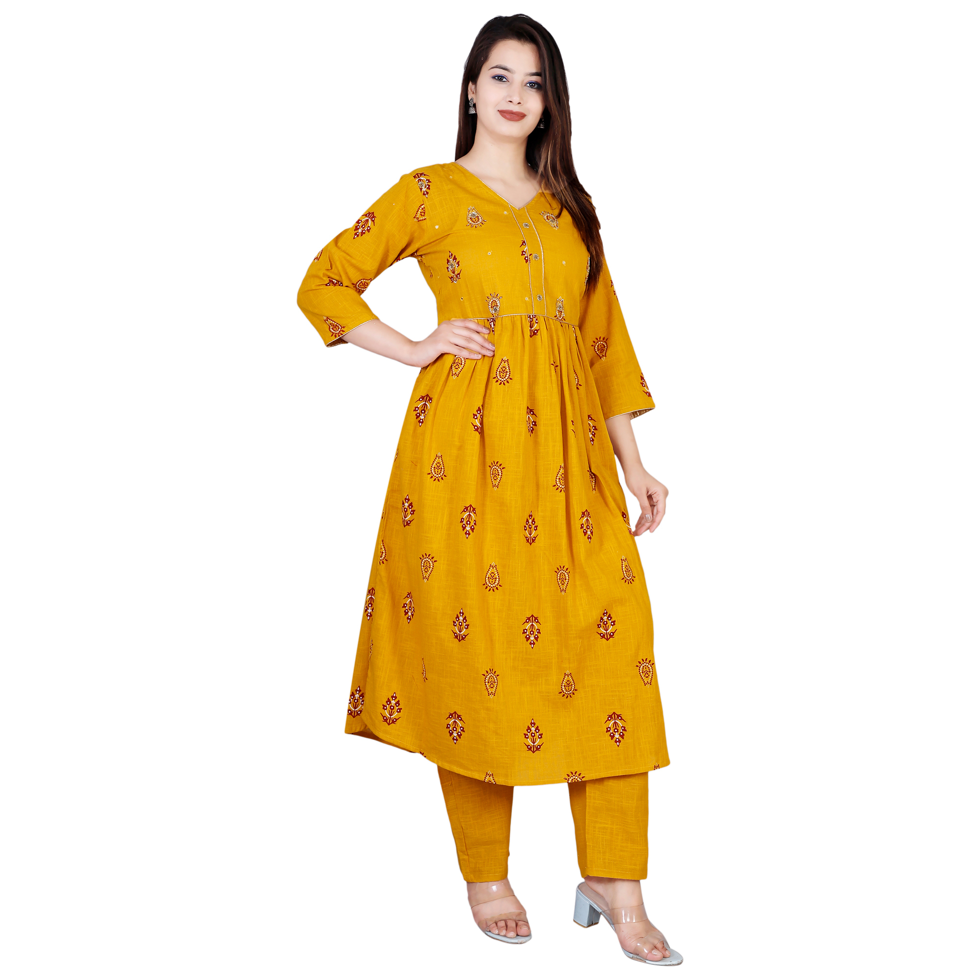 Summer Jsc 1138 Cotton Flare Kurti