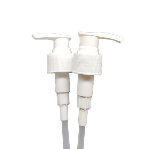 Plastic Lotion Pump - Plastic Material, Rigid Hardness, White Color | Customizable Design For Versatile Surface And Hand Usage