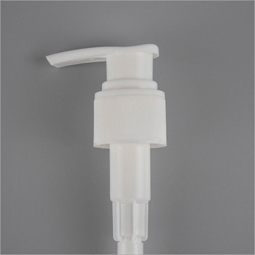 Plastic Lotion Pump - Plastic Material, Rigid Hardness, White Color | Customizable Design For Versatile Surface And Hand Usage