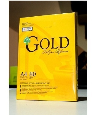 A4 80gsm Paperline Copy Paper A4 80gsm Paperline Gold