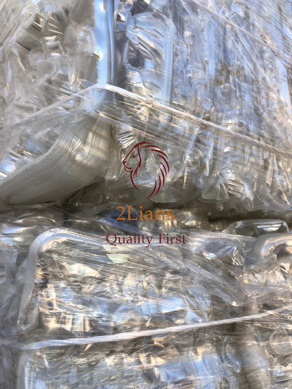 Clear Apet Trays On Bales Plastic Scrap