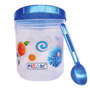 Store Fresh 750 - Polypropylene, 12.2x12.2x9 Cm, Transparent (Foil) | 760 Ml Round Household Containers, 189 G Weight, 3pc Set