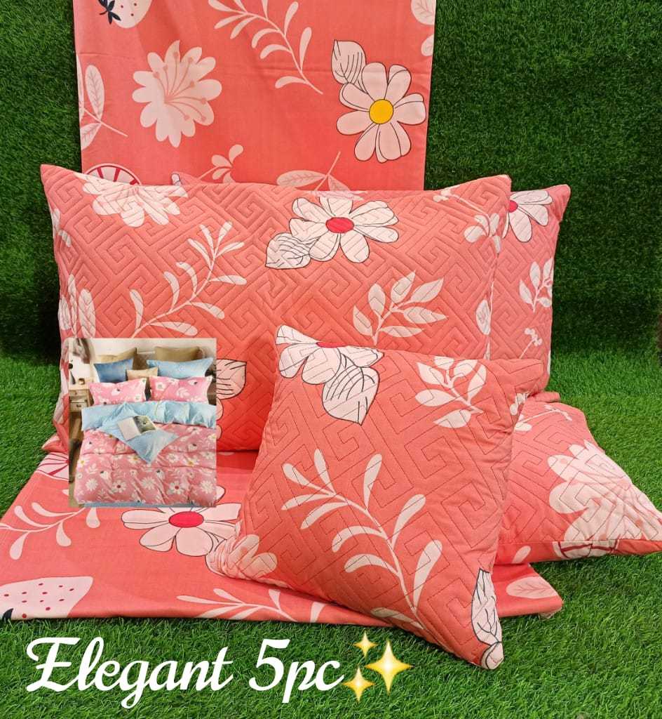 5 Pc. Set Imported Fabrics Bedsheet