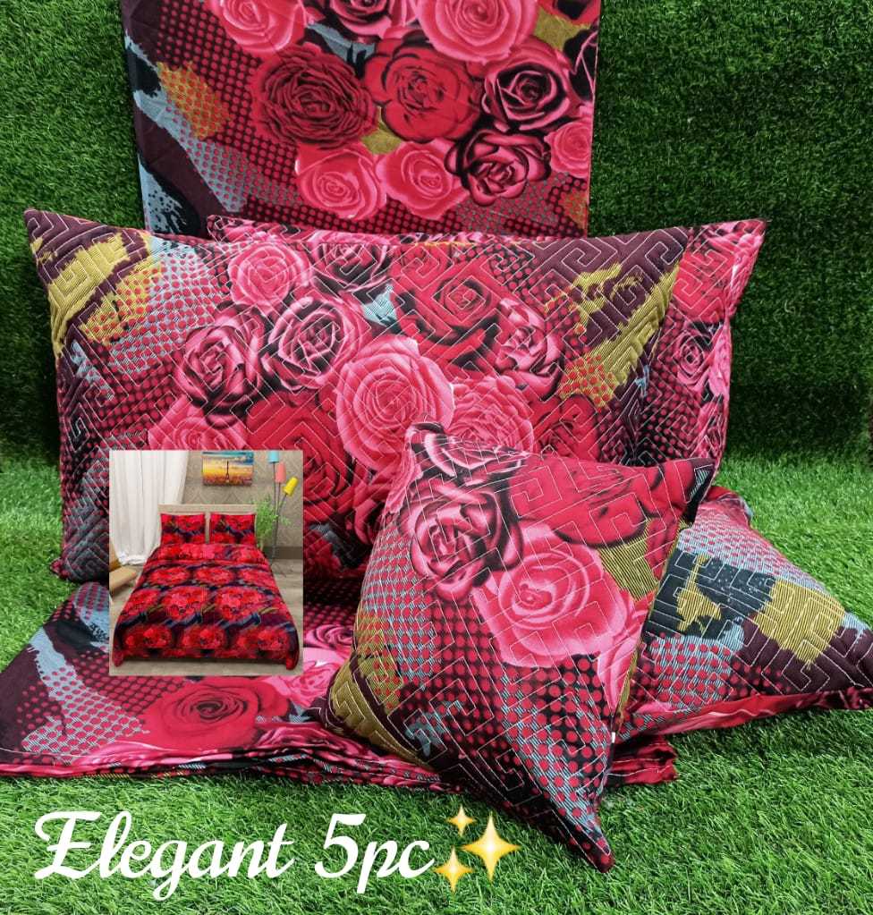 5 Pc. Set Imported Fabrics Bedsheet