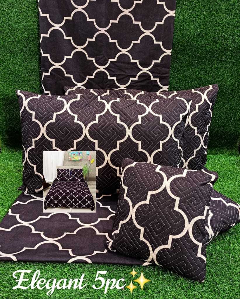 5 Pc. Set Imported Fabrics Bedsheet