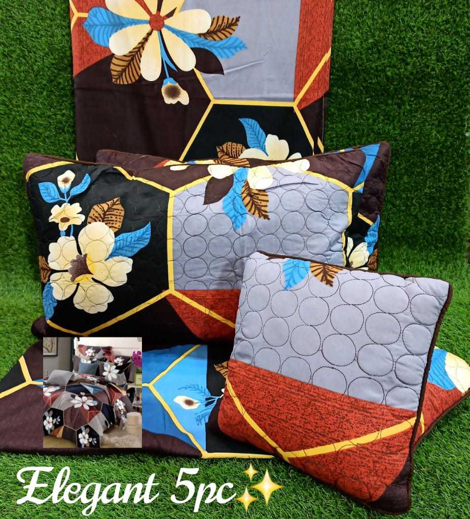 5 Pc. Set Imported Fabrics Bedsheet