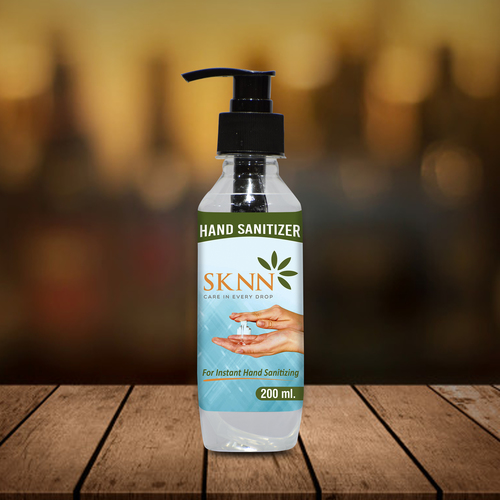 Hand Sanitizer 200 ML (With Pump) - Alcohol-Based, 200 ML Size | Suitable for All Ages, External Use, Shelf Life: 24 Months, Store in Cool Environment