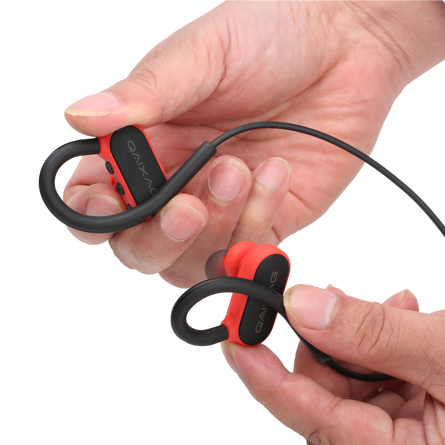 Black Wireless Earhook Bluetooth Headset Ax-10