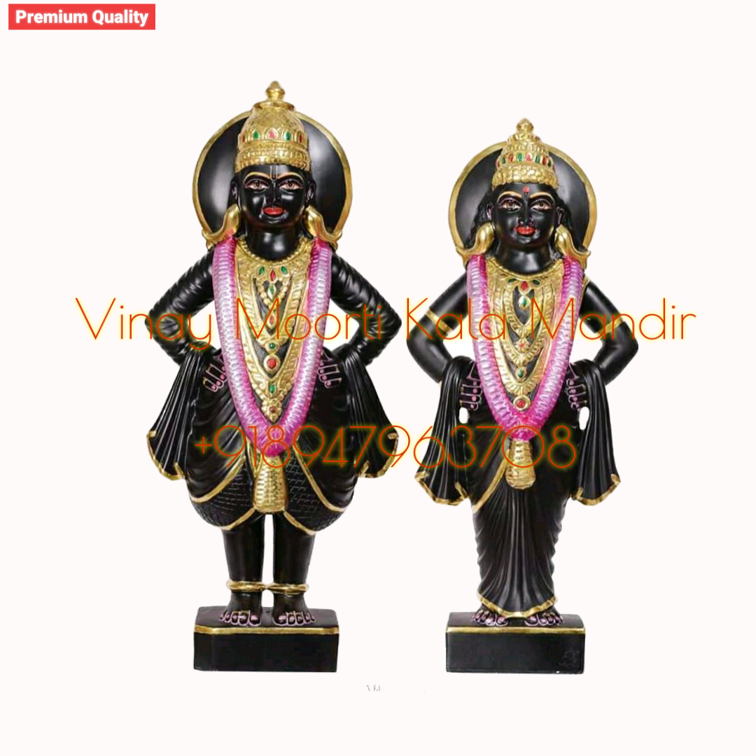 Carving Marble Vithal Rukmini Statue
