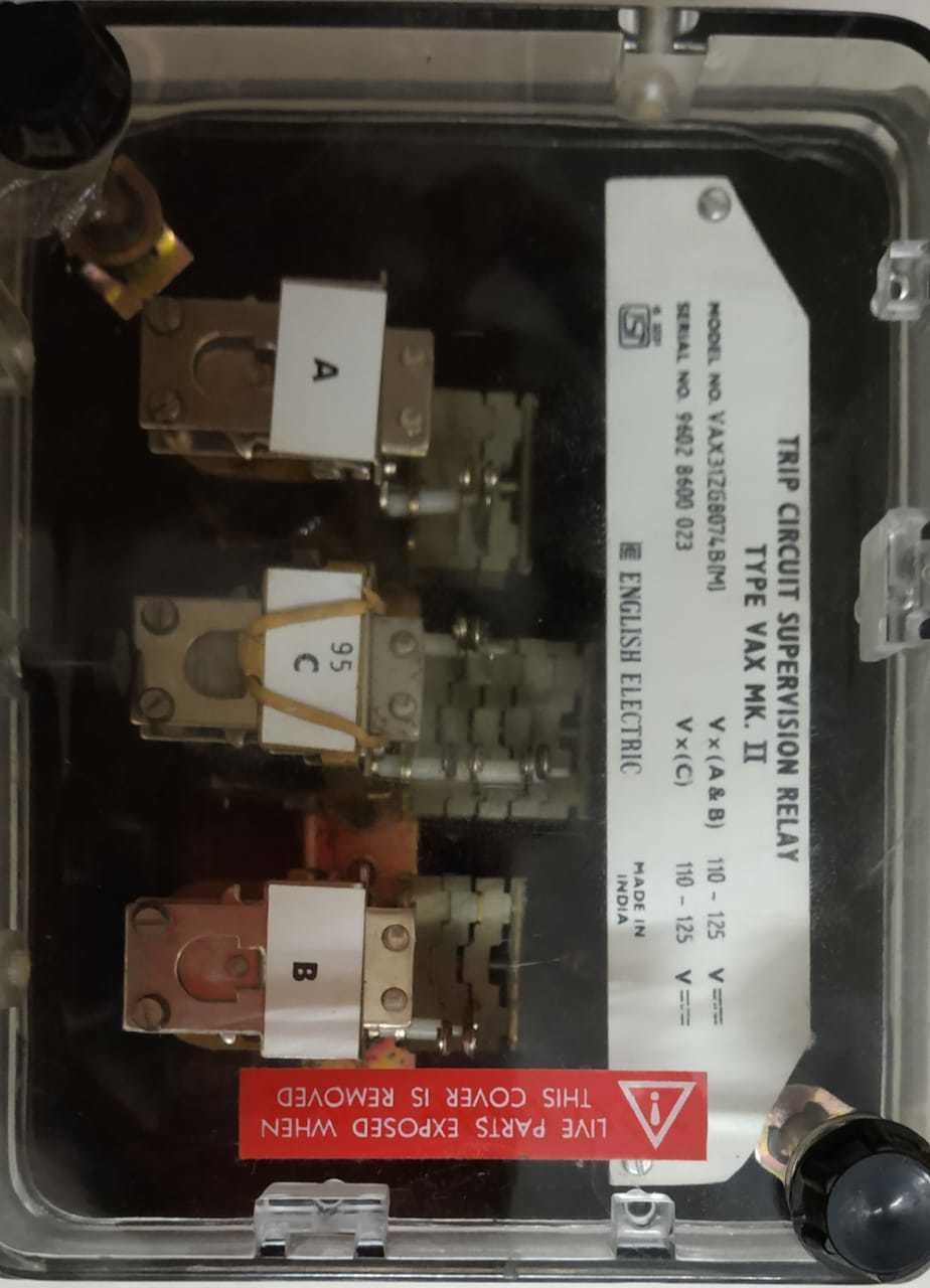 Trip Circuit Supervision Relay Vax31zg8074b(m)