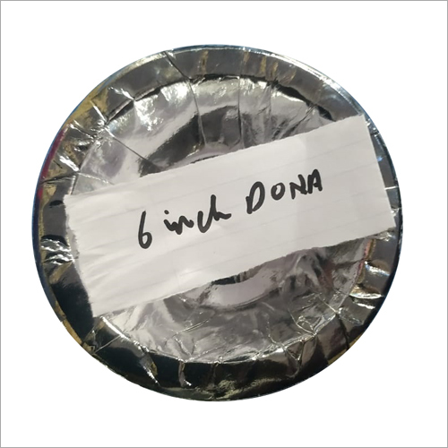 Disposable 6 Inch Silver Paper Dona